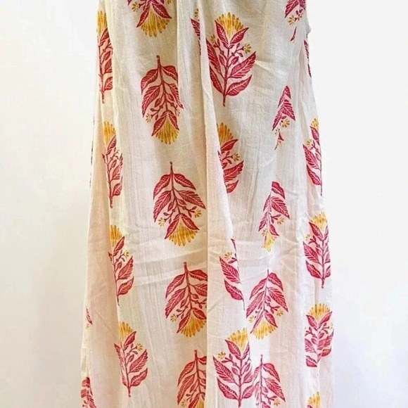 Women Sleeveless Pullover V-Neck Neck Tassels Fully Lined Floral Dress Size PXL - Picture 7 of 11